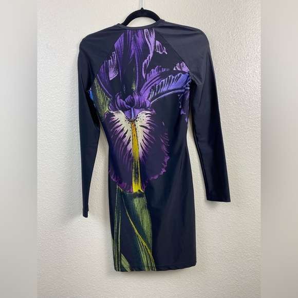 Christopher Kane Dress Womens size Small Stretch Floral Bodycon Party Cocktail - Picture 13 of 13